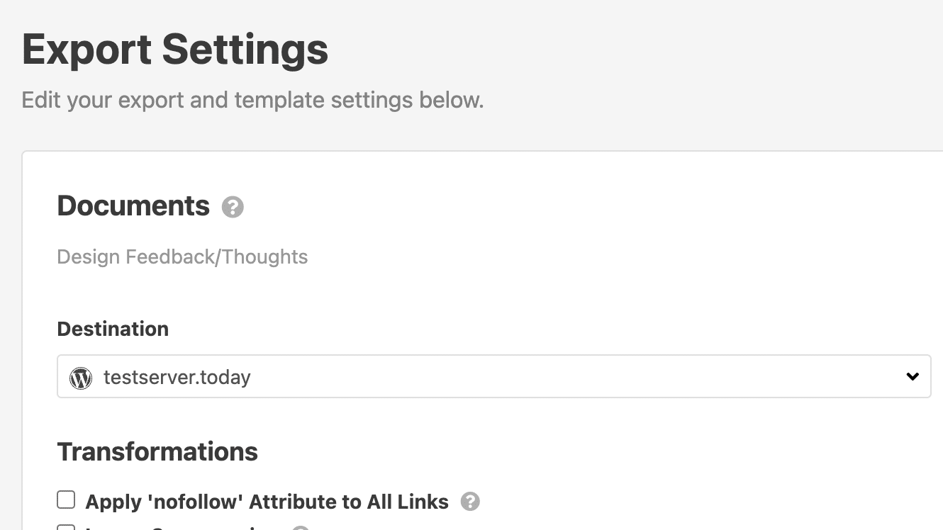 Import & format inside Wordable